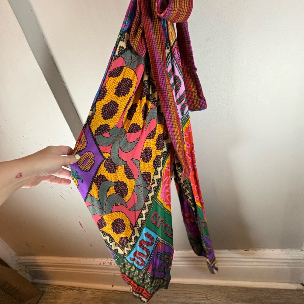Vintage FARM Rio Multicolor Patchwork Jumpsuit- Mid 2010 - Picture 2 of 5